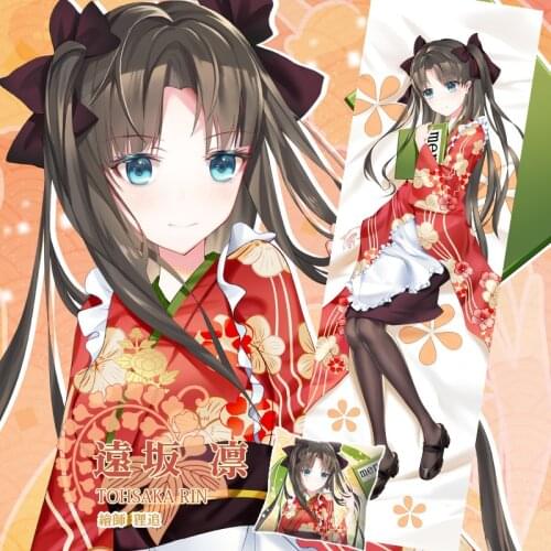 Anime Game Fate Tohsaka Rin Sexy Dakimakura Hugging Body Pillow Case Japanese Otaku Loli Pillow Cushion Cover Xmas Gifts SM
