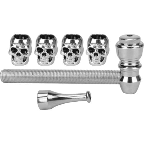 Cigarette Holder Skull Shape Portable Herb Pipes 1Pcs Tobacco Pipe Smoking Accessories Removable