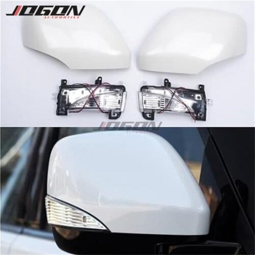For Nissan PATROL Y62 2010 - 2016 Car Rear View Mirror Cover Shell Replacement With LED Turn Signal Light