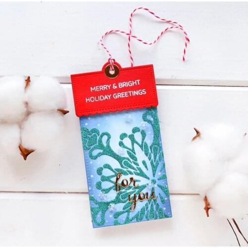 Flexible Christmas Tag Metal Cutting Dies for DIY Scrapbooking Album Paper Cards Decorative Crafts Embossing Die Cuts 2020