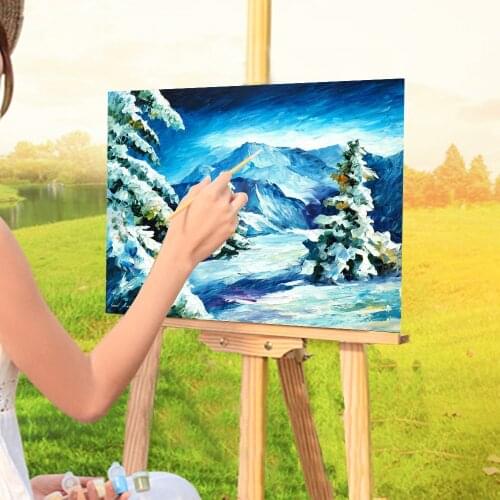Oil Painting Style Paint By Numbers Set Oil Paints 50*70 Canvas Painting Decorative Paintings For Kids Handiwork For Wholesale