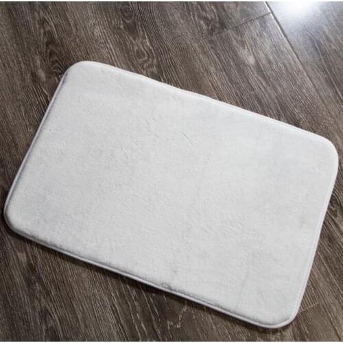 Bath Rug DIY Blank Sublimation Bathroom Non-slip Toilet Mats Floor Carpet thickness 1.2cm for Heat Transfer Print