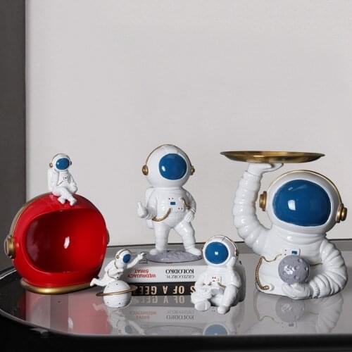 [MGT] Nordic Astronaut Resin Decorations Keys Sundries Storage Home Decorations Creative Desktop Furnishings Childlike Gifts