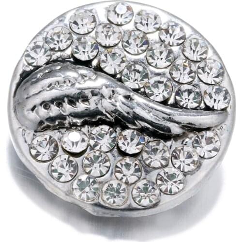 Fashion Beauty Round wings 18MM snap buttons fit snap bracelet snap jewelry wholesale KZ2008