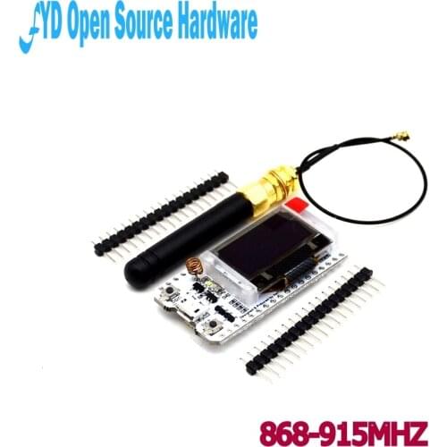 1pcs 868MHz/915MHz LoRa ESP32 Oled Wifi SX1276 Module IOT with Antenna for arduino Electronic diy kit pcb
