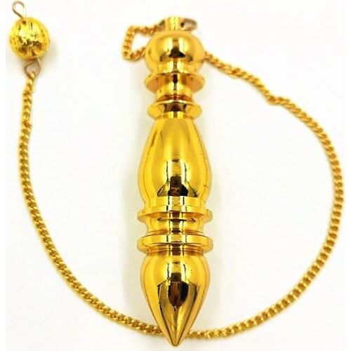 Men Pendant Metal Dowsing Pendulum for Reiki Healing Divinatio Pendent Spiritual Wicca Amulet Screw Shape Pendule Radiestesia