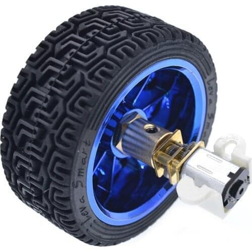 N20 DC 6V Mini Micro Metal Gear Motor 15-3000 RPM Reduction Gear Motor Electric Gear Reducer Motor With 65mm Wheel Encoder Motor