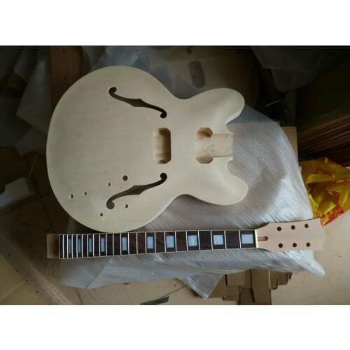 Unfinished Guitar Neck and body Replacement 22 Fret rosewood Fretboard