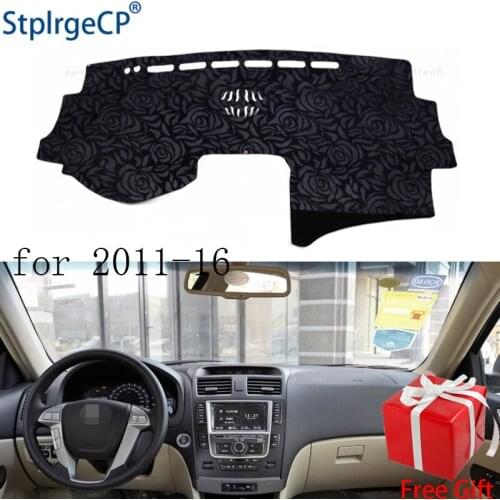 Latest Rose Pattern Non-slip Car Dashboard Cover Dash Mat Pad DashMat ANti-UV Car Sticker for BYD G6 2011-2016 Car Styling