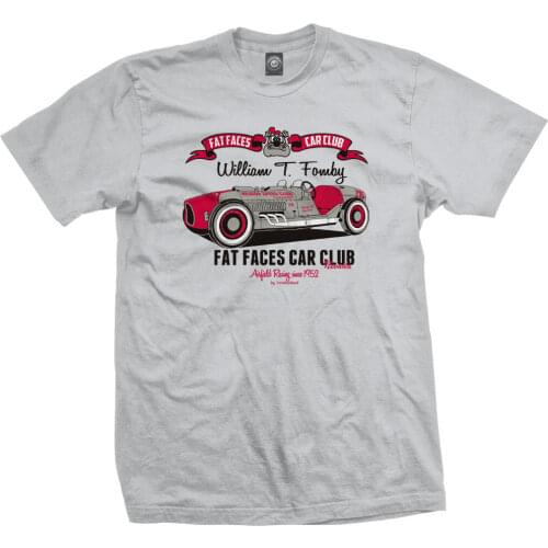 2019 Newest Fashion Fat Faces Car Club T-Shirt - Hot Rod Muscle Car Classic American Car Oldschool Salt Race O-Neck Tshirts