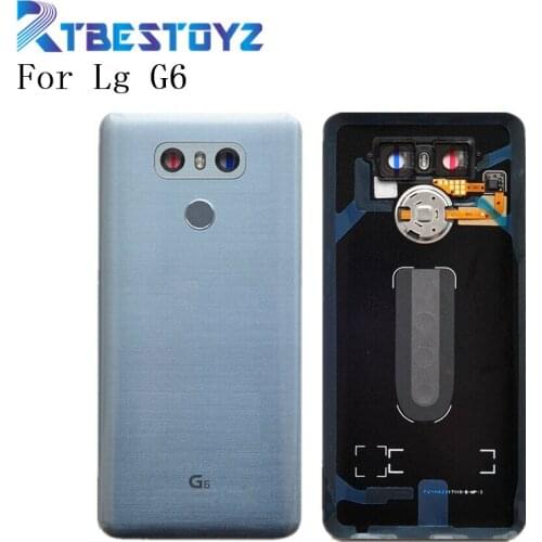 Original Fingerprint Housing Back Glass +Camera Lens Glass Touch ID+ Sticker For LG G6 LS993 US997 VS998 H870 H871 H872 H873
