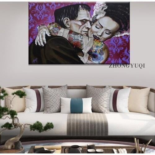 Famous Painting Undying Love Poster Canvas Painting Poster and Prints Tattoo Woman Wall Art Pictures for Living Room