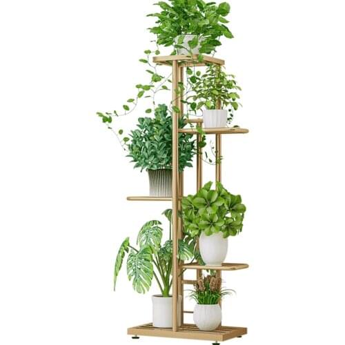 5 Layers 6 Potted Plant Stand Flower Pots Rack Plant Shelves Planter Display Shelf Storage Holder Balcony Garden Decoration