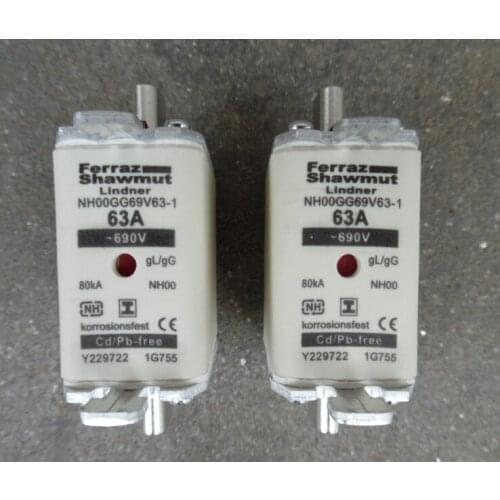 Fuses: NH00GG69V63-1 NH00 63A 690V gG Y229722 / NH00GG69V80-1 80A 690V Z229723 / NH00GG69V125-1 125A 690V B229725