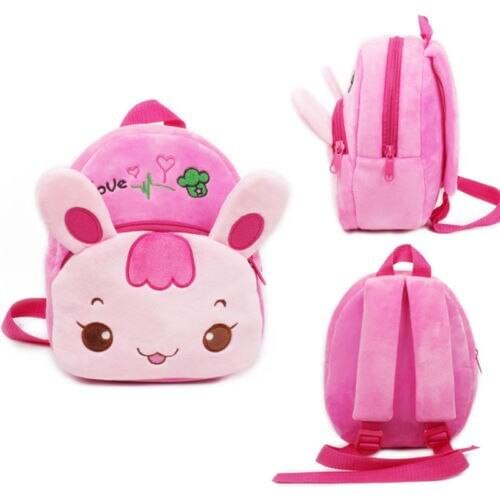 Pudcoco Cute Kid Baby Girl Toddler Children Backpack Kindergarten Schoolbag Pink 3D Cartoon Animal Bag For Age 1-7Y