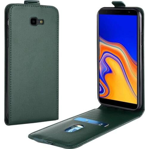 Flip Up and Down Leather Case for Samsung Galaxy J7 Prime 2018 Case SM-J700F Vertical Cover for J7 Prime 2018 Case Phone Bag