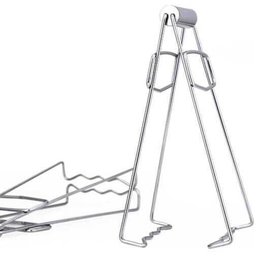Foldable Stainless Steel Hot Bowl Clip Pot Dish Holder Steamer Plate Tong Anti-Hot Clamp Gripper Kitchen Tools Heat Insulation