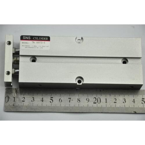 SNS TN16 * 75-S M5PTwith magnetic reed Airtac type twin rod guide dual shaft acting guide air cylinder TNJ & TND customized