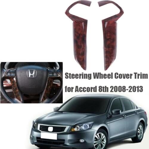 Car Steering Wheel Decoration Bezel Cover Trim Stickers for Honda Accord 8Th 2008-2013 Car Mouldings Styling
