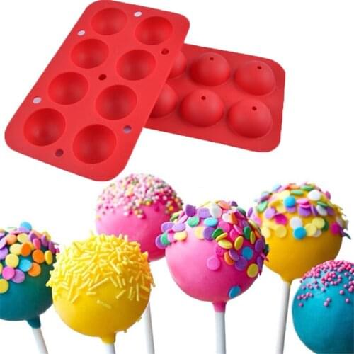 Bake Bakeware Tool Bear Lolipops Cake Molds Round Heart Silicone Lollipop Mold Flower Candy Chocolate Molds Cake Decorating