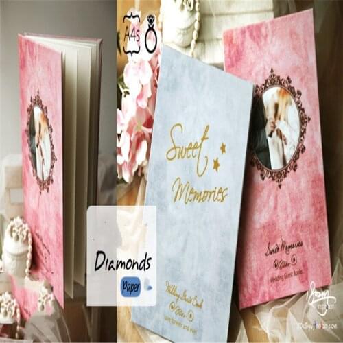European Marble Pattern Organ Page Wedding Guest Book Business Event Personality Customization Graduation Signature Gift Book pa