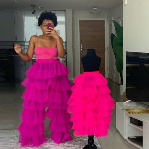 Mother Daughter Tulle Pants Custom Made Women Maxi Long Ruffled Tulle Kid Pant Mommy & Me Sexy Sheer Tulle Pants Plus Size