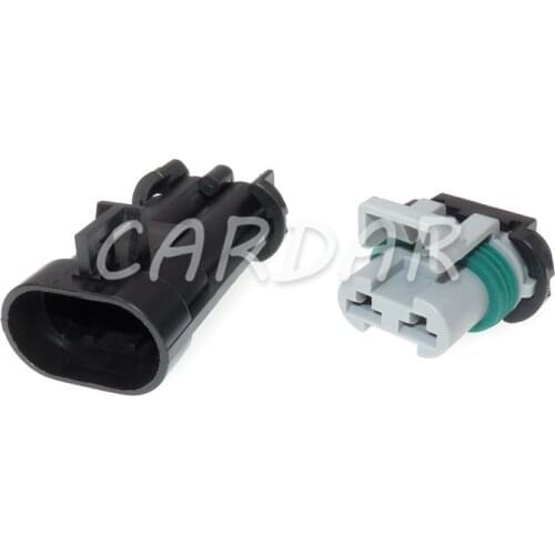 1 Set 2 Pin 6.3mm Socket 15363990 15363993 15344054 Auto Fan Radiator Connector For BUICK Toyota Map Sensor Connector