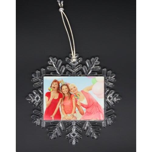 10pcs/lots Blank Sublimation Christmas snowflake Decoration Pendant ornament heat Transfer Printing Heat Press Craft Print