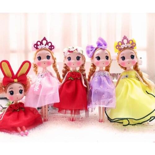 18CM Cute Princess Doll Baby With Beautiful Dress Toys For Children Original Fashion Dolls Nude Female Figure Girl Birthday Gift