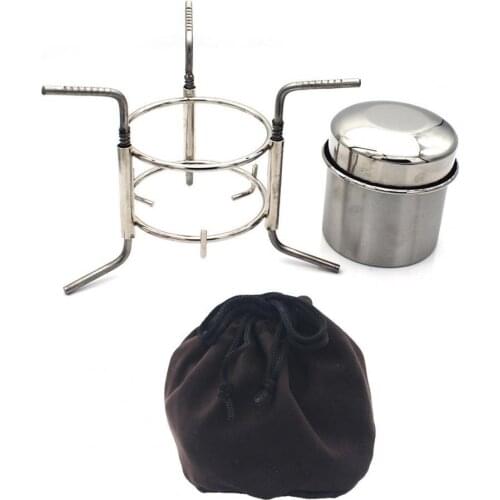 190ml Camping Wood Stove Portable Gas Firewood Burning Stove Outdoor Picnic BBQ Cooking Camping Stove Backpacking for Outdoor