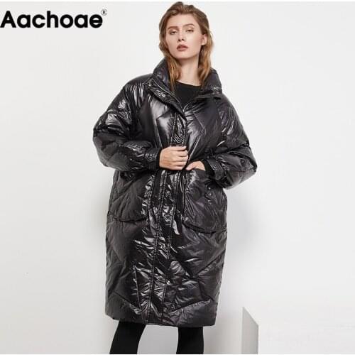 Женские зимние парки Aachoae China At AliExpress
