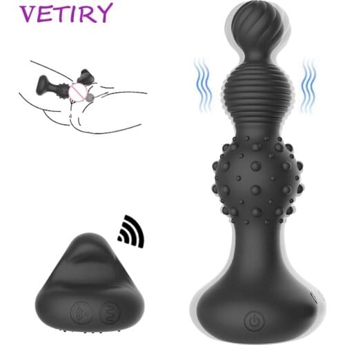 VETIRY Anal Vibrator Prostate Massager Wireless Remote Dildo Vibrator for Women Clitoris Vagina Stimulator Sex Toys for Men