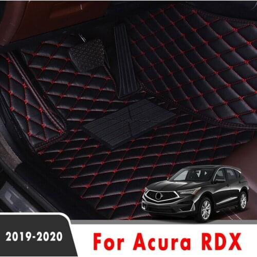 Car Floor Mats For Acura RDX 2020 2019 Artificial Leather Waterproof Custom Auto Styling Foot Pads Automobile Carpets Cover