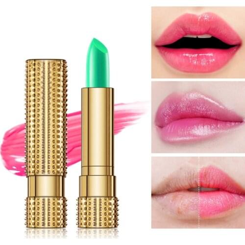 Beauty Magic Temperature Change Color Lip Balm Bright Crystal Jelly Lipstick Long-lasting Moisturizing Lipstick Makeup Tools