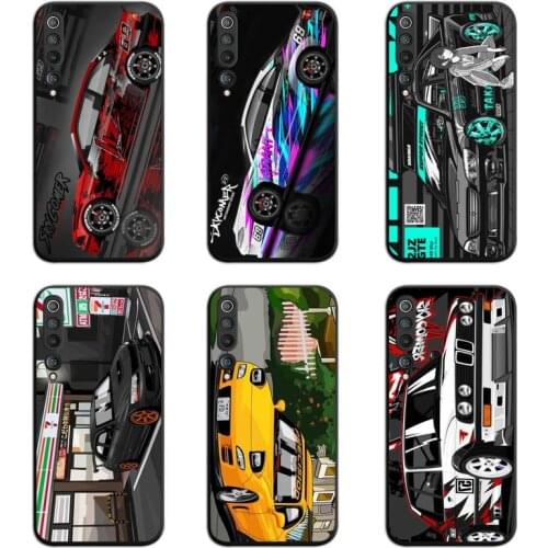 Cartoon Car Tail light design-JDM Phone Case For Xiaomi Mi Note 10 Lite Mi 9T Pro xiaomi 10 CC9 9SE
