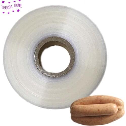 Length 30 meters Food Grade Casings for Sausage Salami Wide 5cm Shell for Sausage Maker Machine Hot Dog Plastic Casing