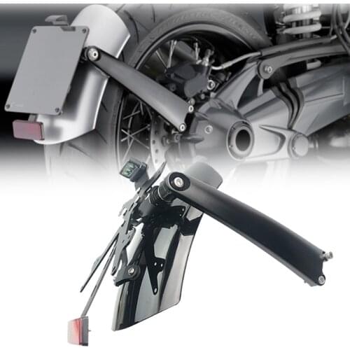 For BMW R NINE T R NINET R9T Scrambler 2014-2020 2017 2018 2019 Motorcycle Rear Fender Bracket mudguard with LED License plate