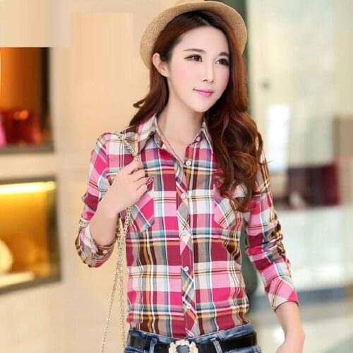 Dower Me Women's Plaid Shirts