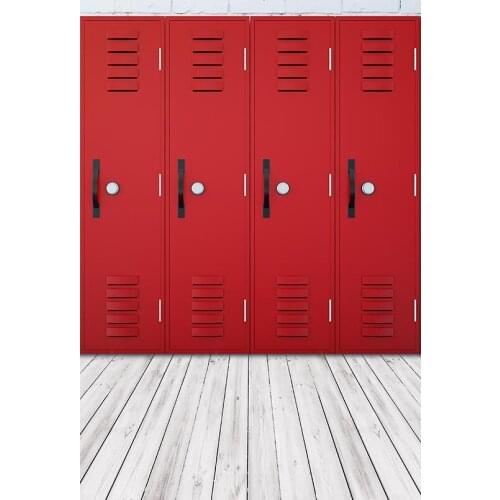 Red Portrait Door Photography Backdrops White Wooden Floor Backgrounds for Photo Studio Portrait Photo Shoot Custom Vinyl Cloth