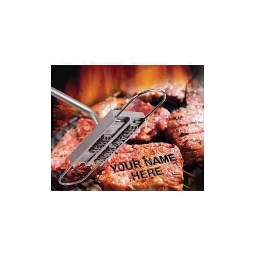 BBQ Meat Branding iron with changeable letters Personality Steak Meat Barbecue BBQ Tool Changeable 55 Letters