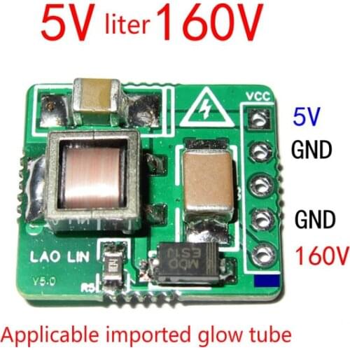 GHXAMP 160V Glow Nexie Tube Boost Module SOP8 Green Substrate 5v to160V Small Booster Broad 1PCS