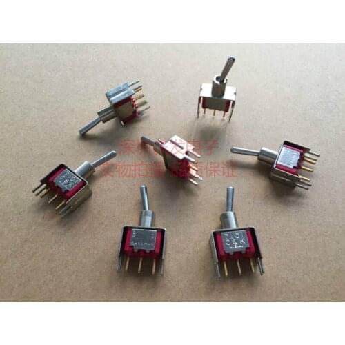 Original new 100% toggle switch 7101 3pin 2gear with bracket and without bracket rocking head rocker switch 0.4VA