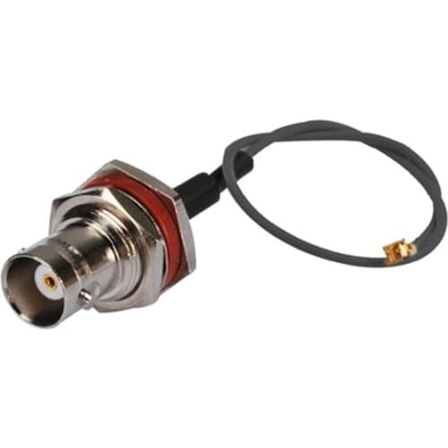 Superbat IPX / U.FL to BNC Female Jack Bulkhead Pigtail 1.13mm Cable 15cm for Wireless