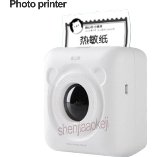 Portable Thermal Bluetooth Printer Mini Wireless household Picture Photo Printing machine for Android IOS Mobile Phone