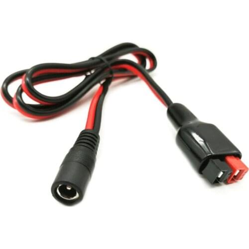 DC 5.5mm x 2.1mm Power Male Plug Cable with DC 8mm Adapter Compatible with Powerpole for Portable Generator 14