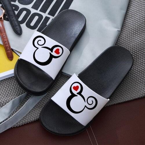 Cute mouse head slippers women Flip Flops Casual Slides Non-slip Beach slippers Summer house slippers Non-slip house slippers