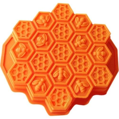 Honeycomb Cake Molds for Kids 17-Hole Silicone Baking Cake Mold Bakeware
