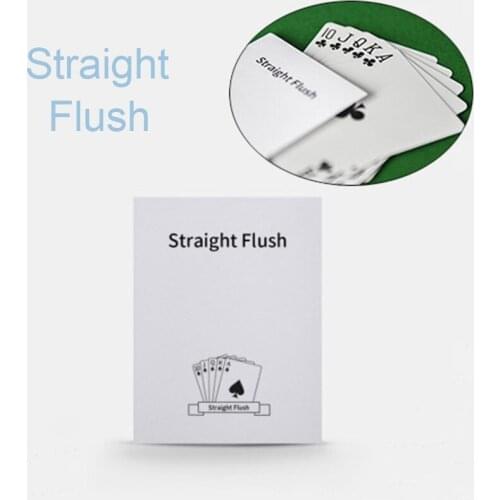 Straight Flush Magic Tricks Close Up Street Magia Card Instantly Change Magie Mentalism Illusions Gimmick Props Magicians