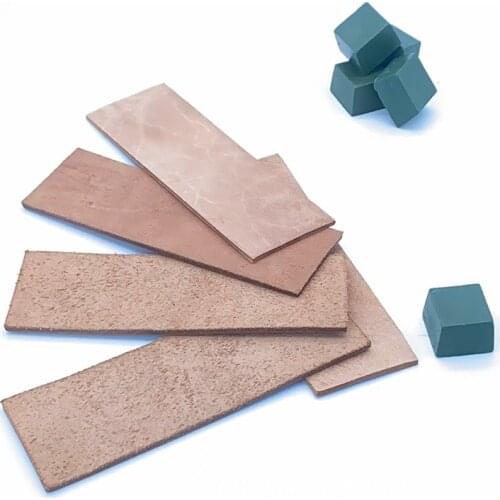 2 pcs Sharpening Big leather Sharpening wax knife sharpening Polish belt polishing paste leather article fine grind grinding