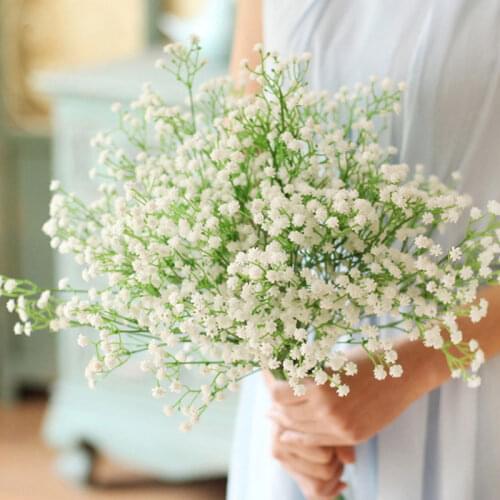 1/3/5pcs Artificial Babys Breath Flower Gypsophila DIY Floral Bouquets Arrangement Wedding Party Home Decoration Fake Flowers
